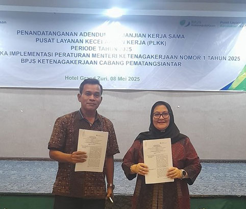 Penandatanganan Adendum Perjanjian Kerjasama Pusat Layanan Kecelakaan Kerja